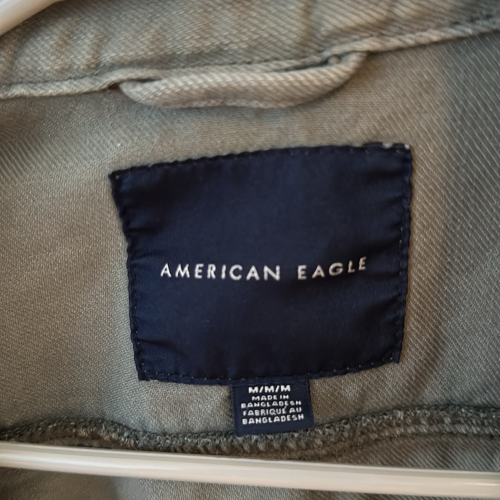 Green Cargo Jacket American Eagle - image 3